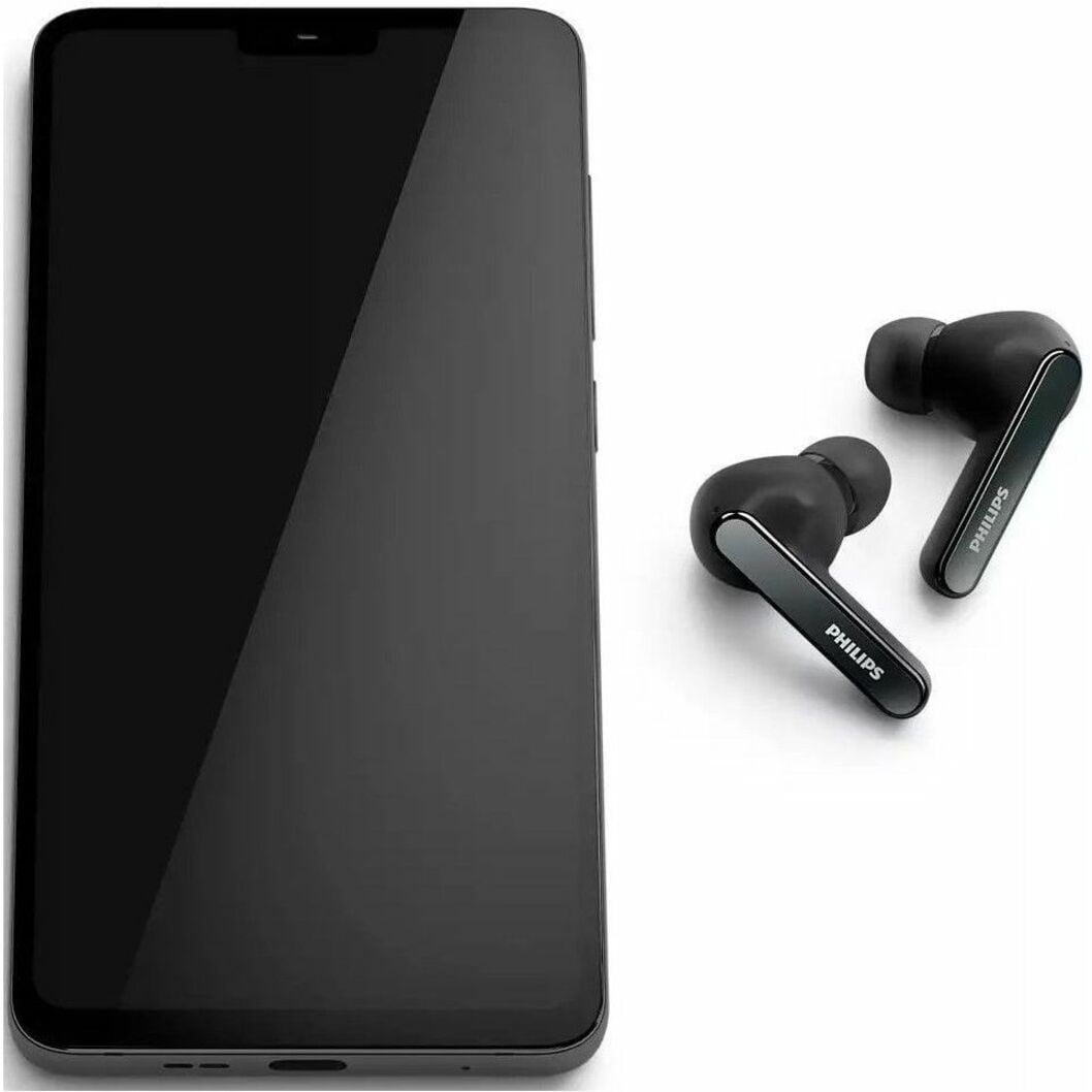 Philips T5506 True Wireless Headphones with Noise Canceling Pro (ANC) and Up to 32hrs Playtime with Wireless Charging Case, Black
