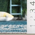 thumbnail image 5 of SAFAVIEH Courtyard Emmett Bordered Indoor/Outdoor Area Rug, Blue/Grey, 6'7" x 9'6", 5 of 12