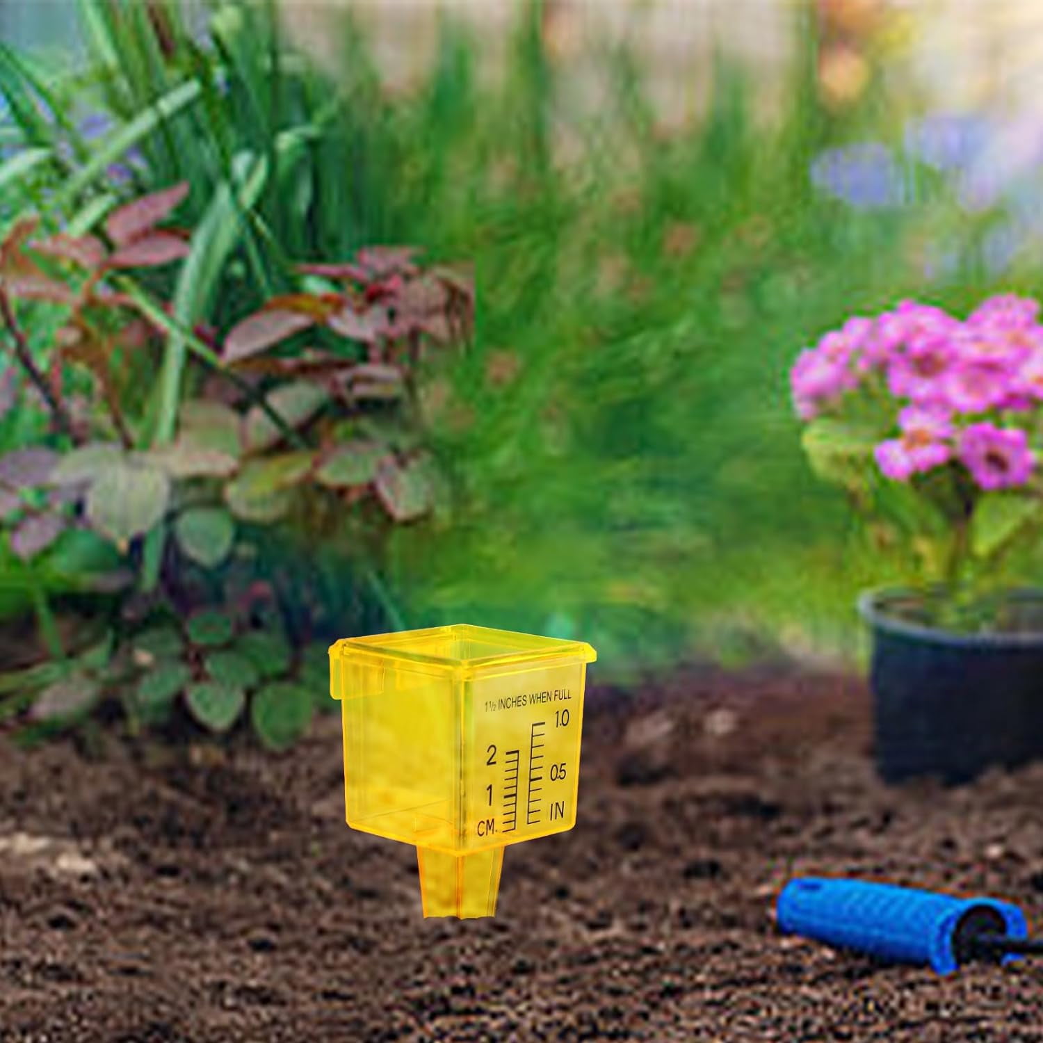 LSKJGA-10 Pack Rain Gauge, 1.5" Sprinkler Gauge with Wide Mouth, Outdoor Water Measuring Gauge for Lawn, Garden, Yard