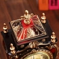thumbnail image 3 of Antique Clock Vintage European-style Table Desk Clock Wall Clock With Pendulum And Chimes for Home Decoration Red, 3 of 7
