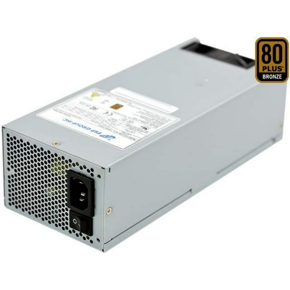 FSP Group 500W ATX Power Supply Single 2U Size 80 PLUS Bronze Certified for Rack Mount Case (FSP500-702UH) Power