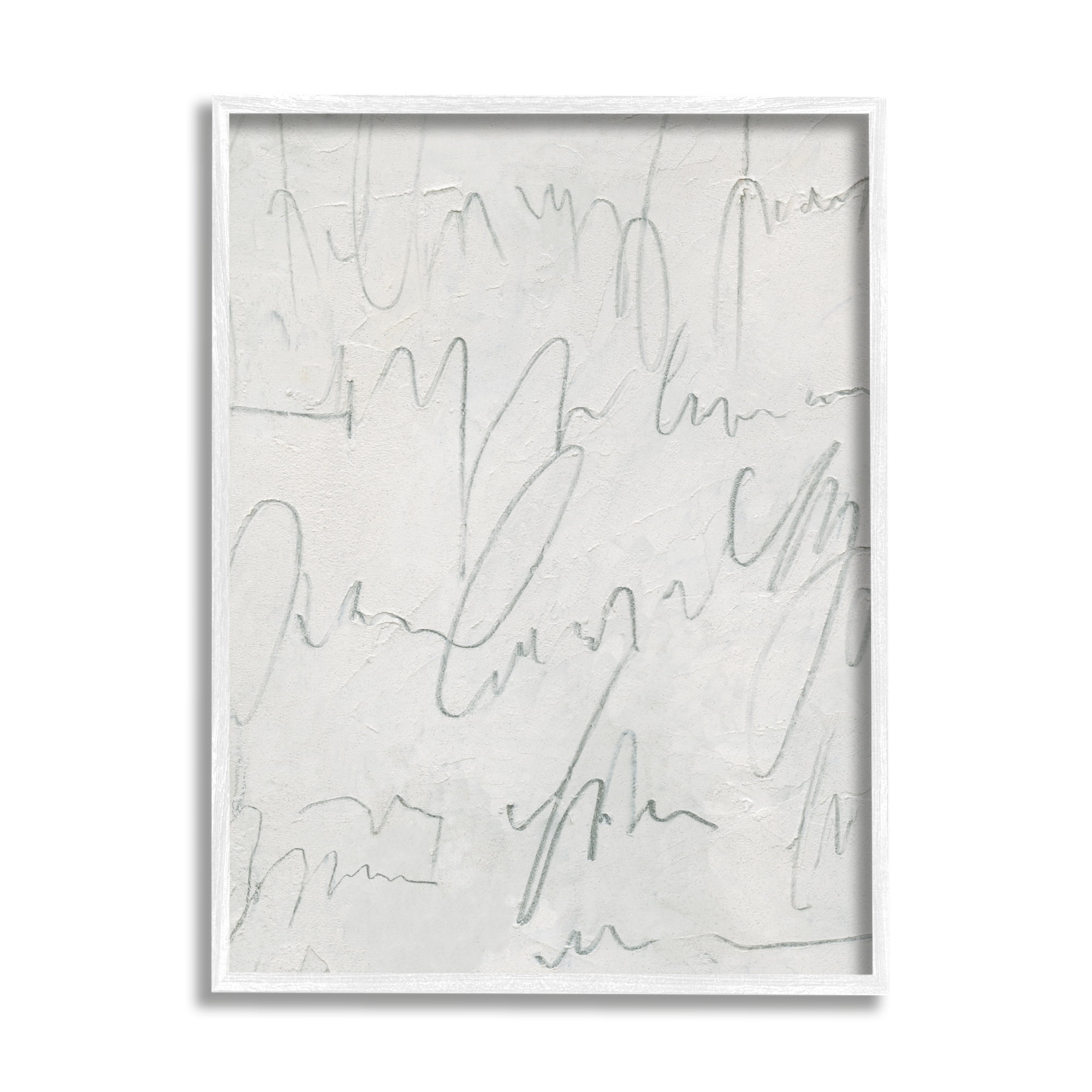 Stupell Industries Messy Script on Distressed Surface Modern Abstract Composition, 24 x 30,Design by Emma Caroline