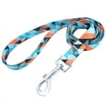 thumbnail image 1 of A Geometric Green Pet Collar Traction Rope, 2.5cm × 120cm Pet Traction Rope With Handle, 1 of 5