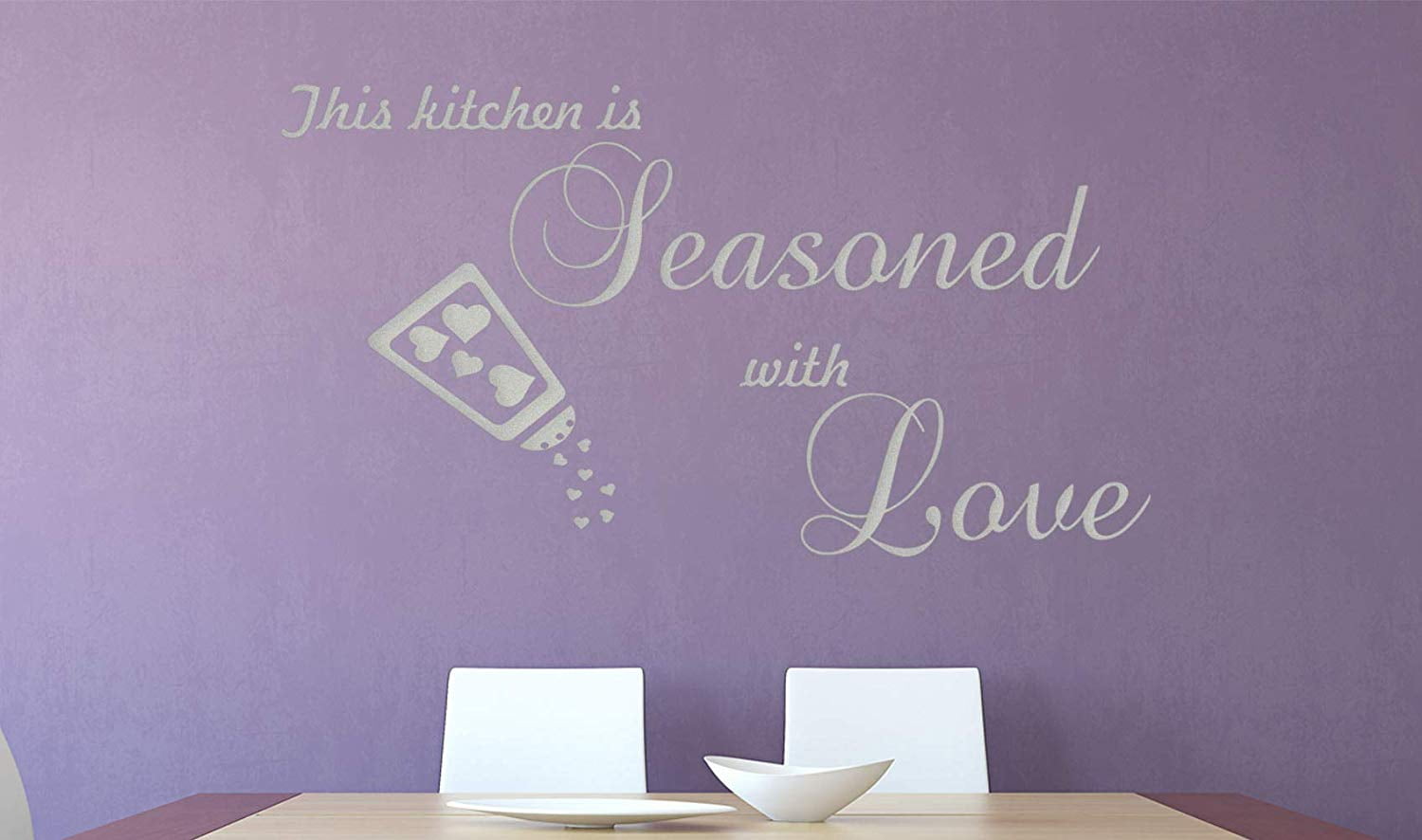 VWAQ This Kitchen is Seasoned with Love Wall Decal Sticker Decor