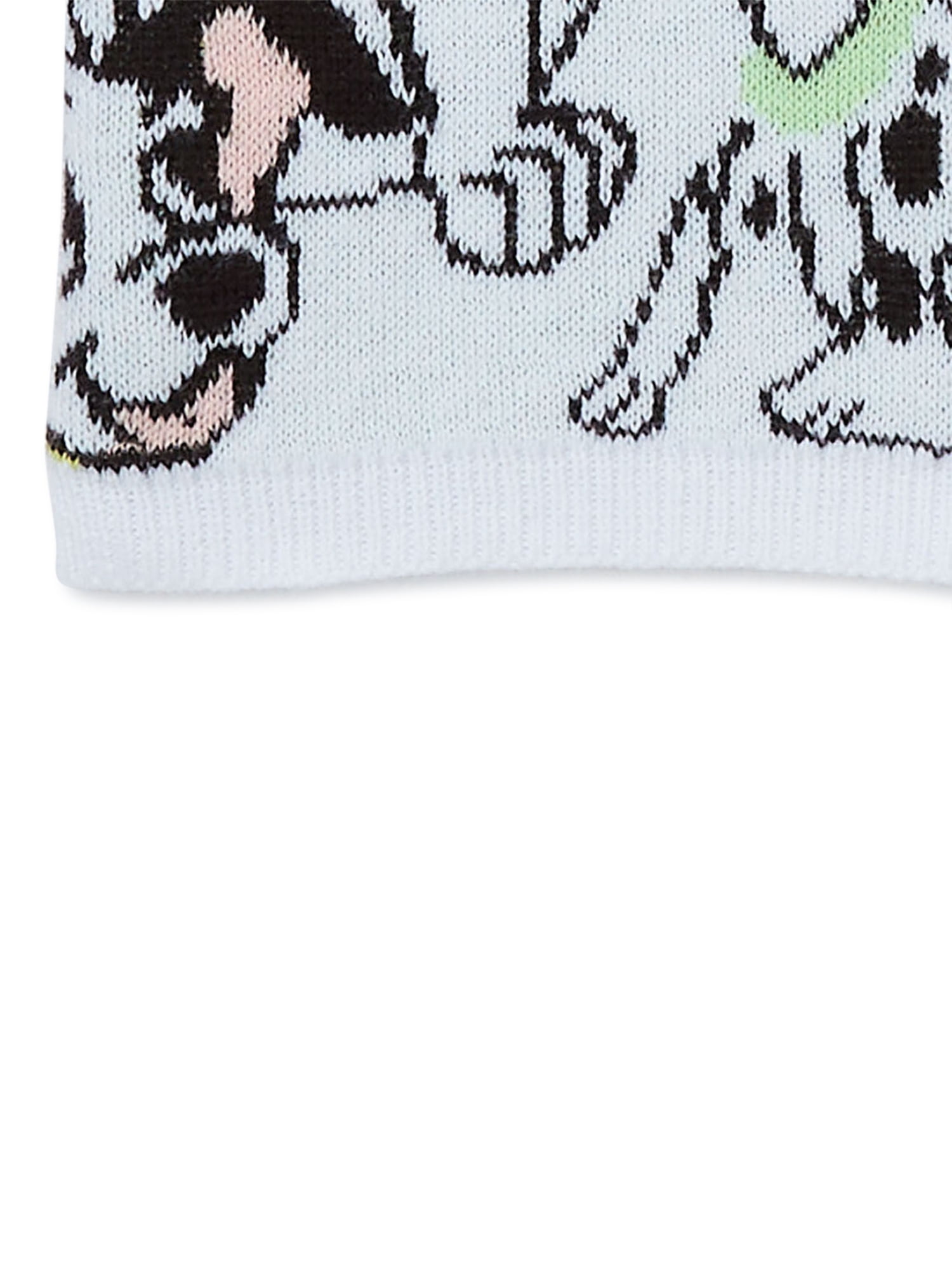 Disney Classics 101 Dalmations All Over Jacquard Knit Crew