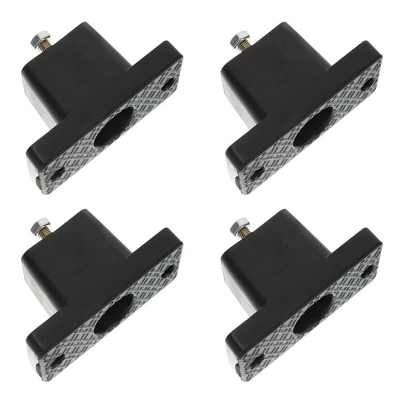 WRITWAA 4Pcs Air Conditioner Storage Rack Black Heavy Duty Rubber Support Pads for External Unit