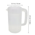 2500ml Transparent Plastic Measuring Pitcher Milk Tea Pot Cold Water