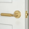 thumbnail image 4 of Viaggio Clomlncon-Reb_Prv_234_Rh Motivo Right Handed Solid Brass Privacy Door Lever Set -, 4 of 7
