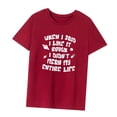 thumbnail image 4 of Camiseta para mujer, camiseta básica, tops casuales de verano a la moda para desplazamientos y mochileros. L, 4 of 8