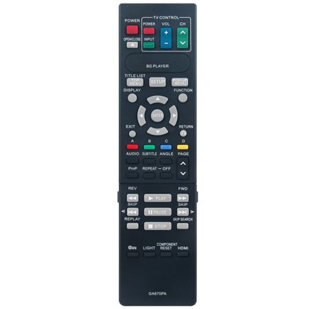New GA670PA Replaced Remote Control Fit for Sharp Blu-ray Disc Player BD-HP50 BD-HP50X BD-HP50U