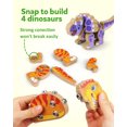 thumbnail image 4 of Coogam Build Your Own Dinosaurs Toy, Snap Together Building Dinosaurs Playset, Wooden STEM Take Apart Dinosaur Builder, Montessoi Fine Motor Building Toy for 3 4 5 Years Old, 4 of 8