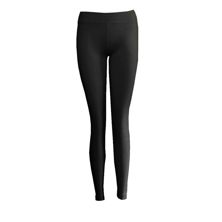 Full Length Solid Leggings Footless Long Color Tight Fitted Stretch Seamless