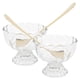 thumbnail image 4 of Glass Dessert Bowls For Friends Home Use Clear Cups For Dessert 9.00X9.00X7.50CM Elegant Style 2 Sets, 4 of 5
