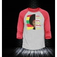 thumbnail image 2 of Shop4Ever Men's She Whispered I am The Storm African Juneteenth Raglan Baseball Shirt Small Black/White, 2 of 4