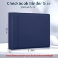 3 Ring Personal Check Binder for 3-on-a-Page End-Stub Deskbook & Small ...