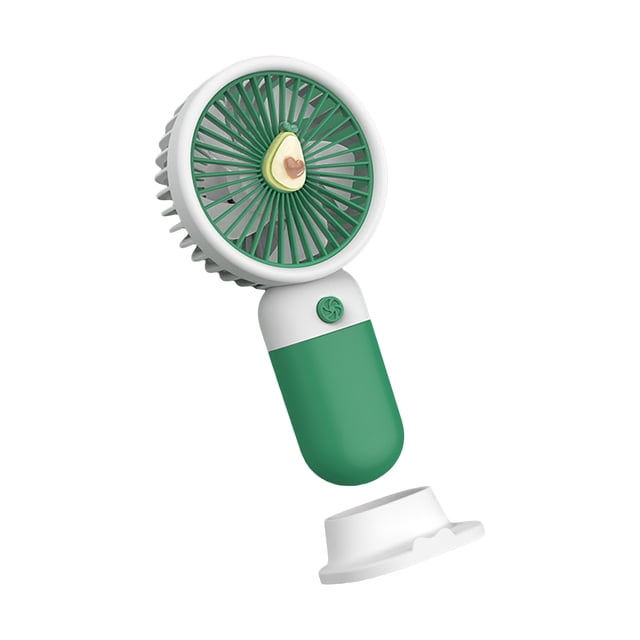Trayknick Mini Fan Multifunctional Cool Rechargeable Summer Cartoon Fruit Handheld Mini Fan Phone Rack for Dormitory