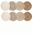 thumbnail image 2 of Homlyo Coasters Set of 8 for Drinks, 4 Inch Large Coasters for Coffee Table, Tabletop Protection for Hot & Cold Drinks, Versatile Coasters for Home Decor, Non-Slip & Easy to Clean, Coffee, 2 of 6