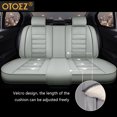 thumbnail image 3 of OTOEZ Universal PU Car Seat Covers Full Set 5 Seats Leather Front and Rear Bench Backrest Cushion Protector Fit Most Honda Toyota Chevy Ford Nissan Trucks SUVs, 3 of 6