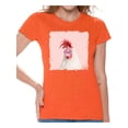 thumbnail image 1 of Awkward Styles Pink Bubble Shirts Rooster T Shirt Cute Animal T Shirt Rooster Shirt Women T Shirt Rooster Blowing Gum T Shirt Animal Clothes T-Shirt for Woman Funny Animal Lovers Gifts, 1 of 4
