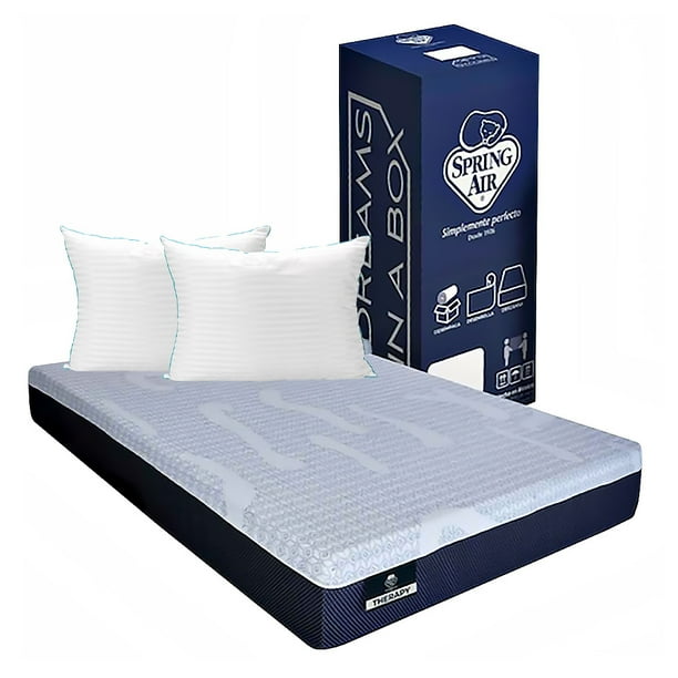 Colchón en Caja Queen Size Therapy + Almohada Royal Twin