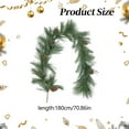 thumbnail image 3 of Farmhouse Christmas & Vine Decor: Rustic Natural Garland For Mantle Staircase And Holiday Home Accents, 3 of 9