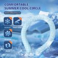 thumbnail image 4 of Ganfancp Cuelga Cuello Portátil Material de Control de Temperatura Natural Cool Ice Ring para Deportes Al Aire Libre En Verano con Cool Neck Ring 130Ml Ofertas y Liquidaciones 1 X Anillo de Hielo, 4 of 4
