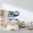 thumbnail image 2 of Kids Bedroom Playroom Ocean Clouds Decor Pirate Ship Animal Pirates Treasure Chest Canon Ball Vinyl Wall Decal Sticker - 8" x 20" Home Bedroom Art Octopus Flamingo Whale Parrot Wall Decoration, 2 of 5
