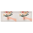 thumbnail image 6 of Yayeee Kitchen Valance Rod Pocket 54" x 18" Living Room Window Curtain, Yellow Cute Flower, 6 of 6