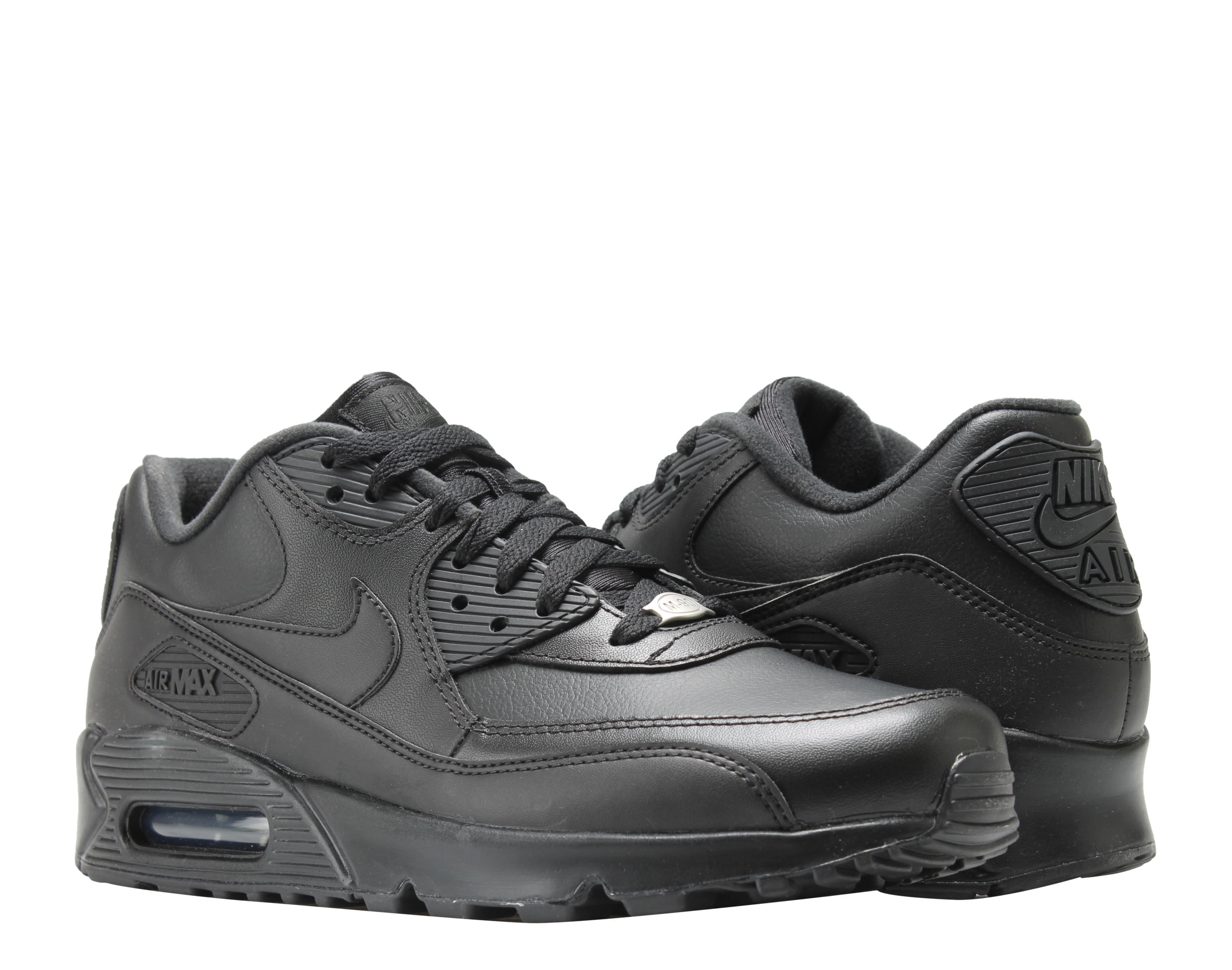 Nike Mens 90 Leather Running Shoes Black/Black 302519-001 Size -
