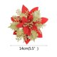 thumbnail image 3 of Flores artificiales de 5 piezas con purpurina, adornos de árbol de Navidad para el hogar, boda, Día de San Valentín, 3 of 4