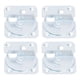 thumbnail image 3 of 4 piezas de soporte de riel de cama de acero inoxidable resistente, accesorios de riel de cama para reposapiés de marco de cama, 3 of 10