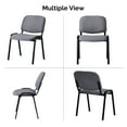 thumbnail image 4 of Zimtown Office Chairs 5 PCS, Stacking PU Padded Conference Chairs Upholstered Chair, Desk Chair Seating Set of 5, Gray, 4 of 6