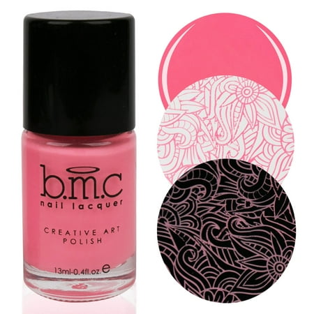BMC Electric Pastel Creative Art Stamping Polishes - Electro Glo