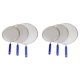 thumbnail image 1 of Paquete de 6 protectores contra salpicaduras de grasa para cocinar en sartén, protector de acero inoxidable, protector de aceite caliente para evitar quemaduras, 1 of 3