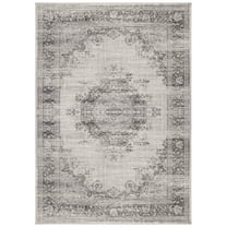 SAFAVIEH Atlas Dinah Oriental Area Rug, Ivory/Grey, 7'10" x 10'