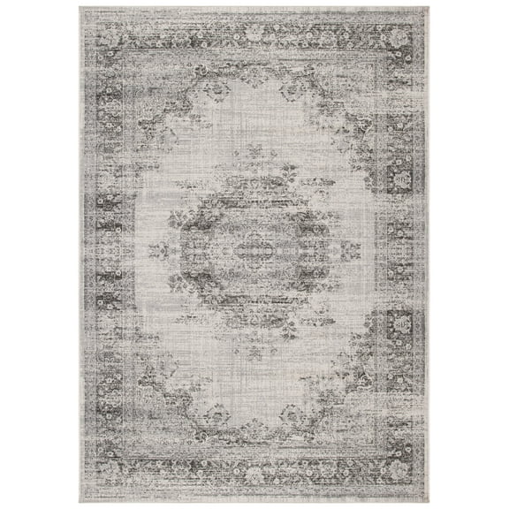 SAFAVIEH Atlas Dinah Oriental Area Rug, Ivory/Grey, 7'10" x 10'