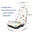 thumbnail image 3 of Wukai Farm Animals Full Set Car Seat Covers with Soft Padding Universal Auto Front Seats Protector and Cushion Mat, 3 of 5