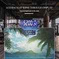 thumbnail image 3 of Bathroom Scale, Highly Accurate Digital Body Scale,Precisely Measures Weight up to 400 lbs-Beautiful Tropical Beach With Palm Trees And Blue Waves, 3 of 4