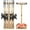 Natural, variant on Ghosthorn Wooden Fishing Rod Rack Organizer, 360° Rotating Storage Holder for 16 Rods