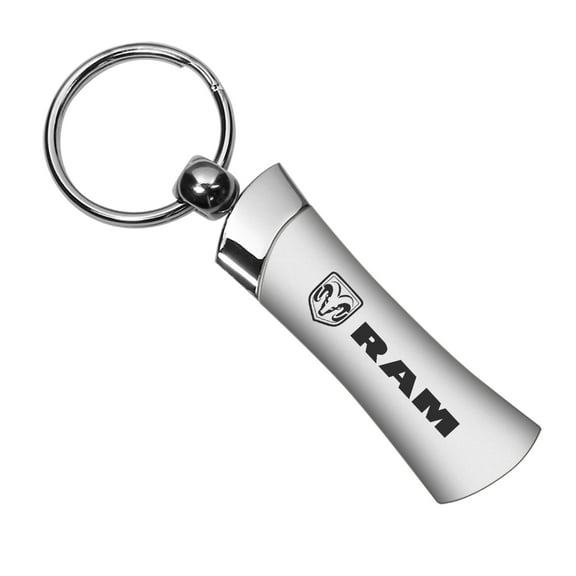 New! Dodge Ram Logo Matte Silver Blade Style Metal Key Chain Official Licensed