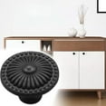 thumbnail image 3 of Poignée de Tiroir Ronde à un Seul Trou, Bouton de Porte en Zinc, Poignée de Tirage pour Armoire, Bouton d'Armoire en Alliage, Poignée de Tirage pour Armoire de Porte, Noir, 3 of 9