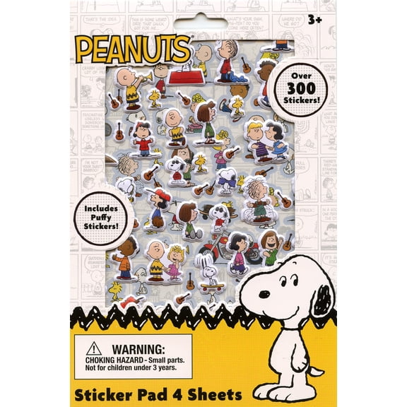 Peanuts Sticker Pad (4 Sheets)