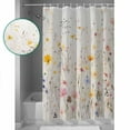 thumbnail image 3 of Country Wildflowers Shower Curtains for Bathroom Waterproof Fabric Bath Curtains Decor Bath Tub Curtain Spring Rustic Vintage Botanical Decorative Shower Curtain Sets with 12 Hooks, 72x72 Inch, 3 of 6