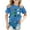 Blue, variant on GDREDA Girl Clothes Shirts For Teen Kids Girls Child Short Sleeve St Patricks Day Prints T Shirt Trendy Girls Fans Present Tops Summer Tops Trendy Grey,10-11 Years