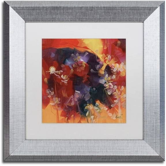Trademark Fine Art "Hot Nights" Canvas Art by Masters Fine Art, White Matte, Silver Frame