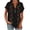 Black, variant on Women's Short Sleeve Henley Tops Floral Print Dressy Casual Blouses Summer Trendy Tee Shirts 2026