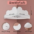 thumbnail image 4 of 3pcs White Shelves Cloud Floating Corner Shelves Cloud Corner Wall Shelves, 4 of 8