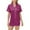 Purple, variant on FAWUUDO Womens Silk Satin Pajamas Set Short Sleeve Sleepwear Soft Button Down Loungewear Two-piece Pjs Sets