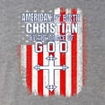 thumbnail image 6 of Wild Bobby, American by Birth Christian by The Grace of GOD Inspirational/Christian Men Premium Tri Blend Tee, Premium Heather, Large, 6 of 6
