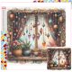 thumbnail image 1 of Con Cuentas Cuadradas 5D DIY Arte Bohemio para Alféizar Ventana 35x35cm, 1 of 9